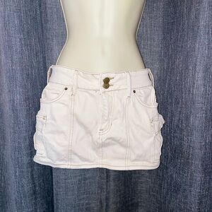 Women's Cream mini Skirt